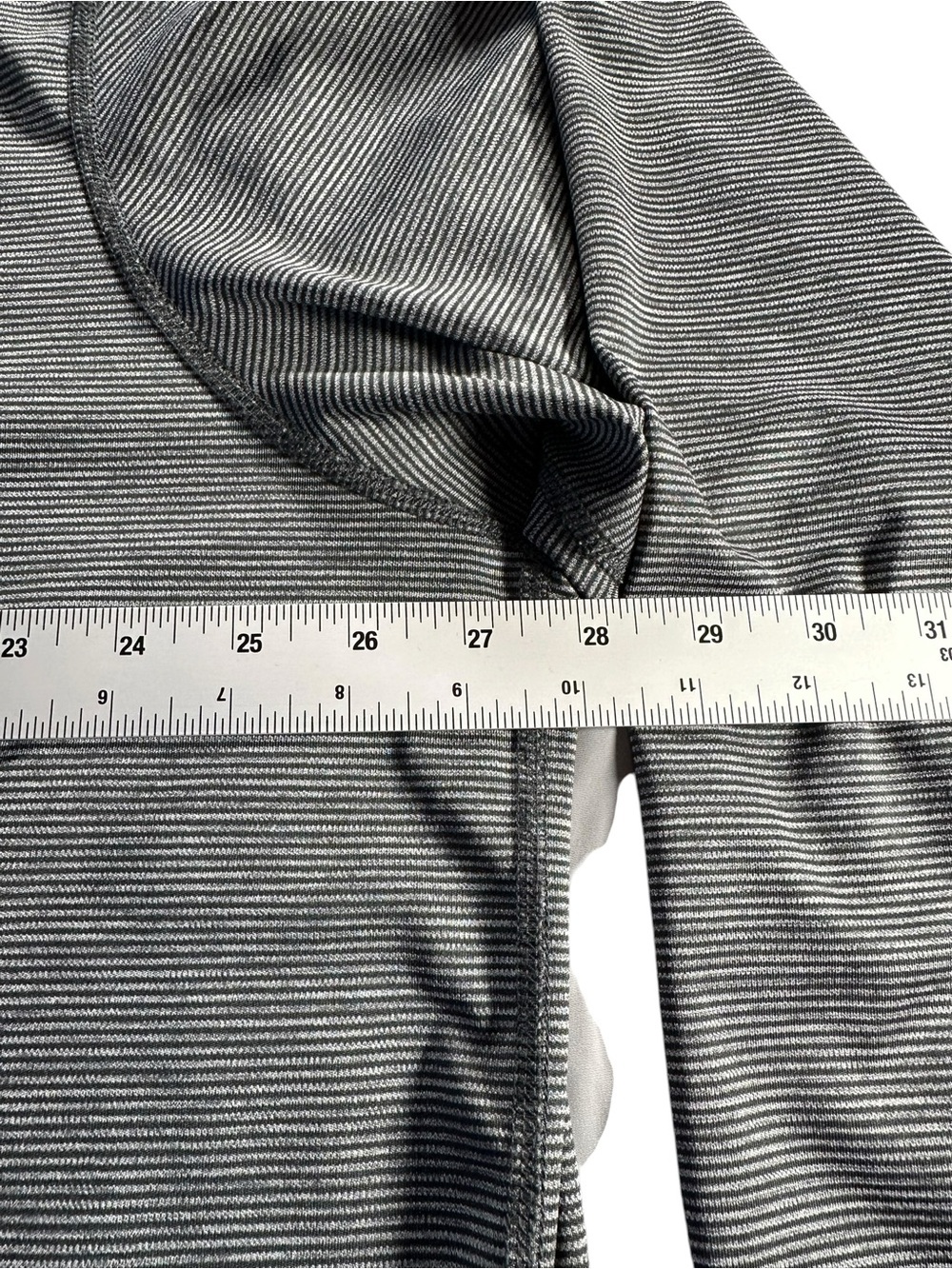 Maelreg Men's Grey Stripe Performance Quarter-Zip Pullover 3XL - Picture 6 of 10